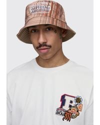 BoohooMAN - Official Archive Check Bucket Hat - Lyst