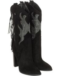 Guess - Pointed Toe Heeled Boots Finished - Lyst
