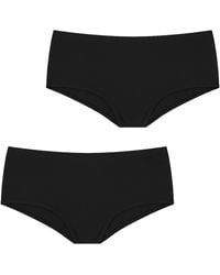 Q En - Pack Of 2 High-Cut Panties Micromodal Q108 - Lyst