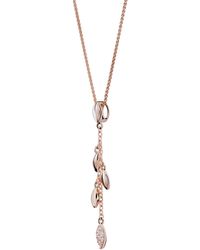 Orphelia - 'Loana' 925 Sterling Chain With Pendant - Lyst