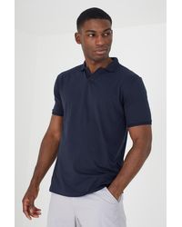 Brave Soul - 'Republic' Short Sleeve Jacquard Trim Polo Shirt Cotton - Lyst