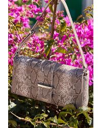 Sosandar - Snake Print Metal Trim Shoulder Bag - Lyst