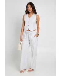 Boohoo - Stripe Woven Waistcoat & Trouser Co-Ord - Lyst
