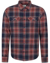 Mountain Warehouse - 'Trace' Flannel Shirt 100% Cotton Long Sleeve Everyday Casual Winter Top - Lyst