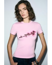 Grimelange - Printed Slim Fit Crew Neck T-Shirt - Lyst