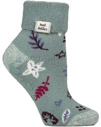 Heat Holders - Cozy Turn-Over Cuff Lounge Socks - Lyst