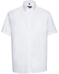 Russell - Collection Oxford Easy-Care Short-Sleeved Formal Shirt - Lyst
