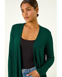 Roman - Waterfall Front Jersey Knit Cardigan - Lyst