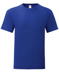Fruit Of The Loom - Iconisch T-Shirt Voor (Set Van 5) (Kobaltblauw) - Lyst