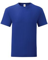 Fruit Of The Loom - Iconic T-Shirt (Pack Of 5) (Cobalt) - Lyst