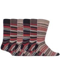 Sock Snob - 6 Pack Colourful Striped Patterned Dress Cotton Socks - Lyst