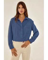 Hiccup - Oversized Shirt With Button And Pocket - Lyst