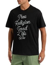TRUE RELIGION - T Shirts Crew Neck Short Sleeve Summer Casual Cotton Soft Tee - Lyst
