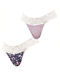 Janira - Pack Of 2 Coquettes Cotton Thongs Jpt1 For - Lyst