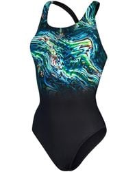 Speedo - Placement Digital Marble Swimsuit - Lyst