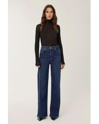 Hiccup - High Waist Wide Leg Jeans - Lyst