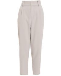 Quiz - High Waisted Tapered Trousers - Lyst