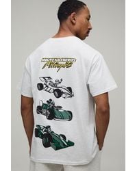 BoohooMAN - Oversized Mickey Car License Print T-Shirt - Lyst