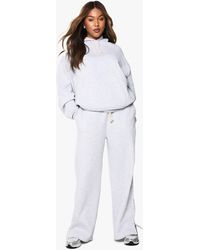 Boohoo - Plus Rope Contrast Drawcord Tracksuit - Lyst