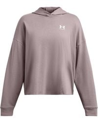 Under Armour - Ua Rival Terry Hooded Neck Long Sleeve Sweatshirt - Lyst