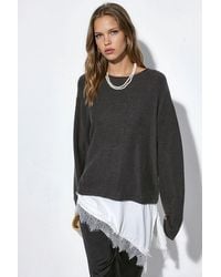 Busem - Crew Neck Knit Sweater - Lyst