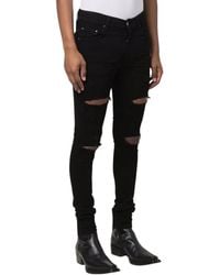 Amiri - Slim-fit Thrasher Plus Zwarte Denimjeans - Lyst