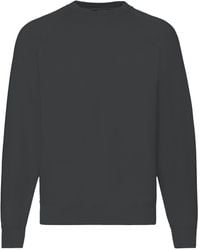 Fruit Of The Loom - Raglan Sleeve Belcoro Sweatshirt (Light Graphite) - Lyst