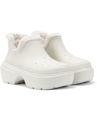 Crocs™ - Stomp Lined Shorty Linen Boots - Lyst
