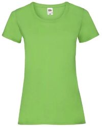 Fruit Of The Loom - Ladies/ Lady-Fit Valueweight Short Sleeve T-Shirt (Pack Of 5) (Lime) - Lyst