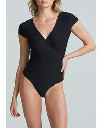 Commando - Butter Cap Sleeve Wrap Bodysuit - Lyst