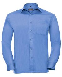 Russell - Collection Poplin Easy-Care Long-Sleeved Formal Shirt (Corporate) - Lyst