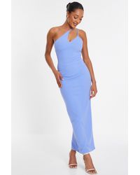 Quiz - Cut Out One Shoulder Midaxi Dress - Lyst