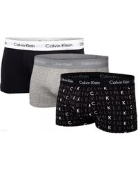 Calvin Klein - 3 Pack Cotton Stretch Boxers Low Rise Trunks - Lyst