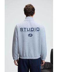 Grimelange - Half Zip Printed Sweatshirt - Lyst