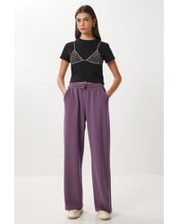 Happiness İstanbul - Wide Leg Drawstring Waist Sweatpants - Lyst