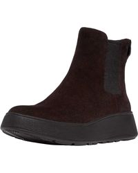 Fitflop - F-Mode Suede Flatform Chelsea Boots - Lyst