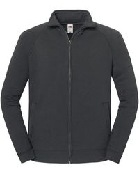 Fruit Of The Loom - Adult Iconic Premium Sweat Jacket (Light Graphite) - Lyst