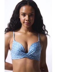 Penti - Baklava Pattern Push Up Bikini Top - Lyst
