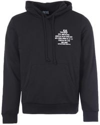 DIESEL - S-ginn K26 Serial Number Logo Hoodie - Lyst