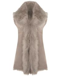 Infinity Leather - Toscana Sheepskin Long Gilet-Sorocaba - Lyst