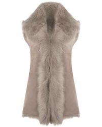 Infinity Leather - Toscana Sheepskin Long Gilet-Sorocaba - Lyst