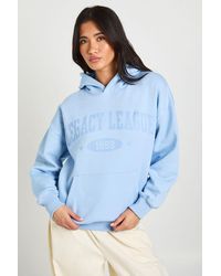 Boohoo - Distressed Graphic Printed Oversized Hoodie - Lyst