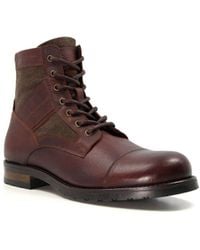 Dune - Cornered - Casual Leather Lace-up Boots Leather - Lyst