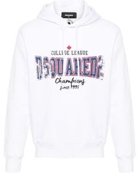 DSquared² - Cool Fit Faded College League Logo Hoodie Cotton - Lyst