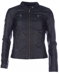 ONLY - Womenss Bandit Faux Leather Biker Jacket - Lyst