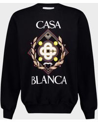 CASABLANCA - Championship Diamond Printed Sweatshirt Cotton - Lyst