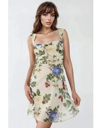 Hiccup - Polka Dot Sleeveless Mini Tulle Dress With Square Neckline - Lyst