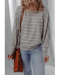 Azura Exchange - Gestreepte Lange Mouwen Top - Lyst