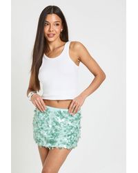 Boohoo - Mixed Sequin Mini Skirt - Lyst