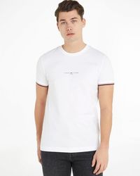 Tommy Hilfiger - Tommy Logo Tipped T-Shirt - Lyst